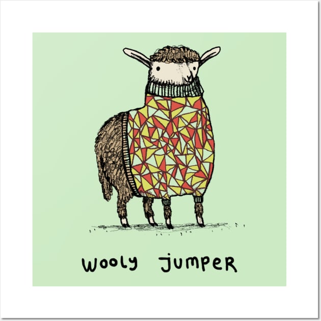 Wooly Jumper Wall Art by Sophie Corrigan